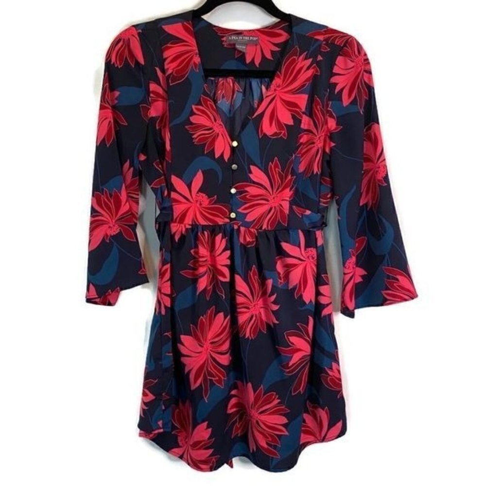 A Pea in the Pod Floral Print Maternity Tunic S